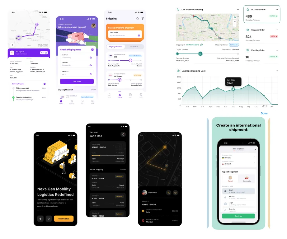 Moodboard compiled from other market players and design concepts