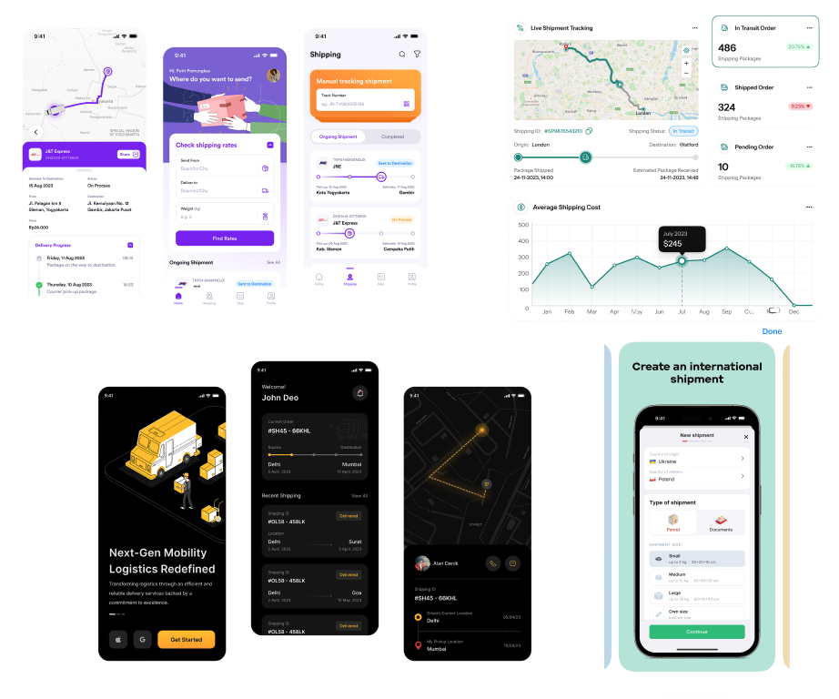Moodboard compiled from other market players and design concepts